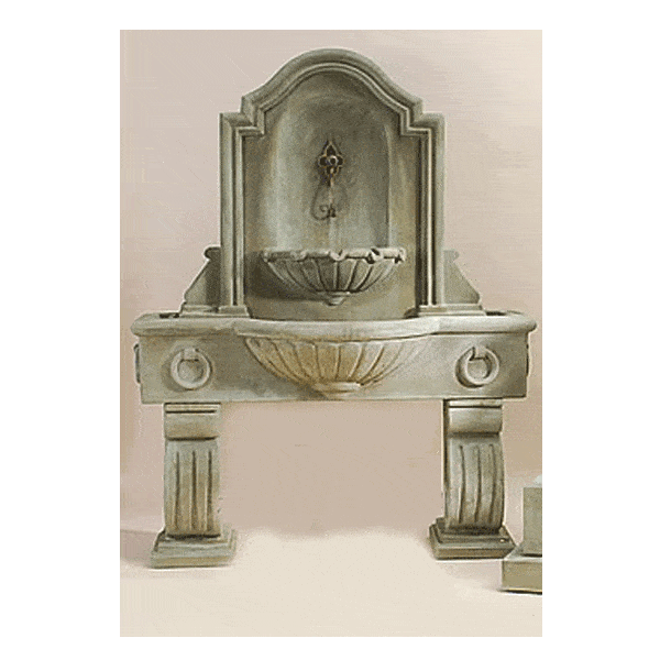 Anduze Outdoor Cast Stone Garden Wall Fountain Tall For Spout Fountain Tuscan 