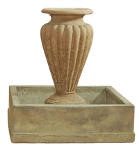 Thumbnail for Anfora Rigata Outdoor Cast Stone Garden Fountain Fountain Tuscan 