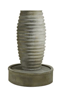 Thumbnail for Anfora Rigata Outdoor Cast Stone Garden Fountain Fountain Tuscan 