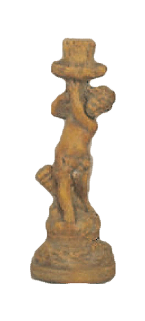 Angel Candlestick Cast Stone Outdoor Asian Collection Wall Ornament Tuscan 