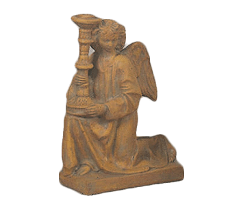 Angel Gabriel Candleholders Cast Stone Outdoor Asian Collection Statues Tuscan 
