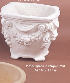 Aptos Antique Pot Cast Stone Outdoor Garden Planter Planter Tuscan 