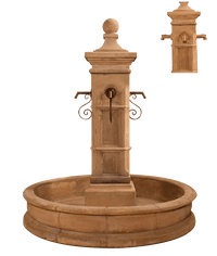 Thumbnail for Aquitaine Pond Outdoor Cast Stone Garden Fountain Fountain Tuscan 