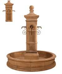 Thumbnail for Aquitaine Pond Outdoor Cast Stone Garden Fountain Fountain Tuscan 