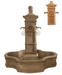 Thumbnail for Aquitaine Pond Outdoor Cast Stone Garden Fountain W/ 70