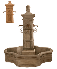 Thumbnail for Aquitaine Pond Outdoor Cast Stone Garden Fountain W/ 70