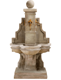 Thumbnail for Arles Wall Outdoor Cast Stone Garden Fountain For Spouts Fountain Tuscan 