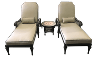 Thumbnail for Astoria Outdoor Chaise Lounge Set Of 3 Outdoor Furniture Tuscan 