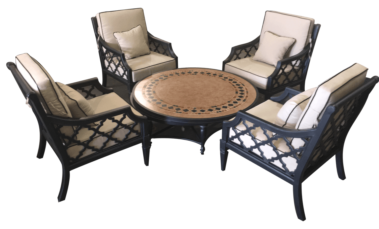 Astoria Outdoor Deep Seating Set Of 5 Outdoor Furniture Tuscan 