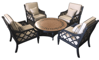Thumbnail for Astoria Outdoor Deep Seating Set Of 5 Outdoor Furniture Tuscan 