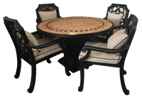 Thumbnail for Astoria Round Dining Set Of 5 Outdoor Furniture Tuscan 