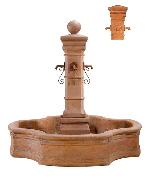 Avignon Monaco Pond Outdoor Cast Stone Garden Fountain For Spouts Fountain Tuscan 