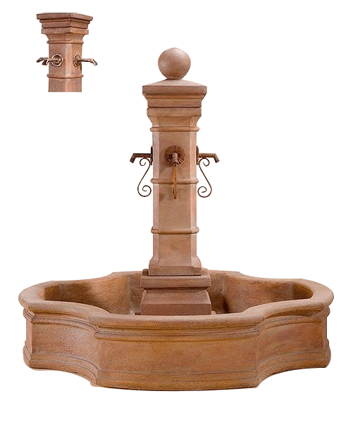 Avignon Monaco Pond Outdoor Cast Stone Garden Fountain For Spouts Fountain Tuscan 