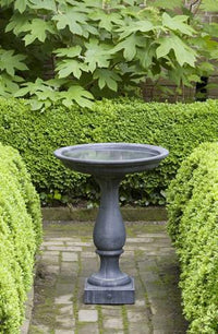 Thumbnail for Williamsburg Candlestand Cast Stone Outdoor Garden Birdbath BirdBath Campania International 