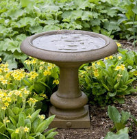 Thumbnail for Williamsburg Summer House Cast Stone Outdoor Garden Birdbath BirdBath Campania International 