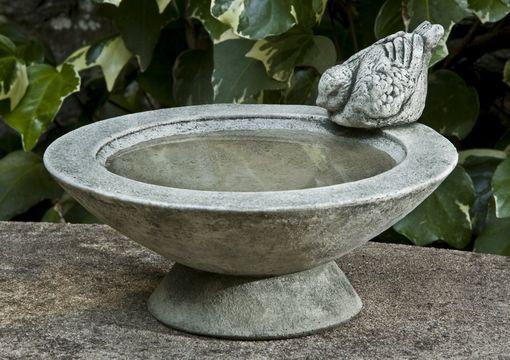 Songbird's Cast Stone Outdoor Garden Rest Birdbath BirdBath Campania International 