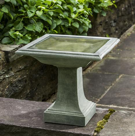 Avery Cast Stone Outdoor Garden Birdbath BirdBath Campania International 