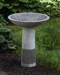 Thumbnail for Equinox Cast Stone Outdoor Garden Birdbath(1pc) BirdBath Campania International 