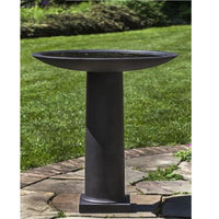 Thumbnail for Metropolitan Cast Stone Outdoor Garden Birdbath (1 pc) BirdBath Campania International 