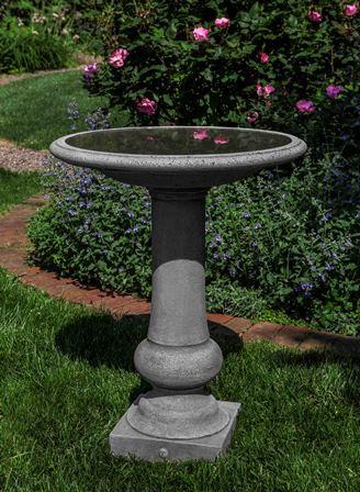 Campania International Cast Stone W-burg Boxwood Garden Birdbath Urn/Planter Campania International 