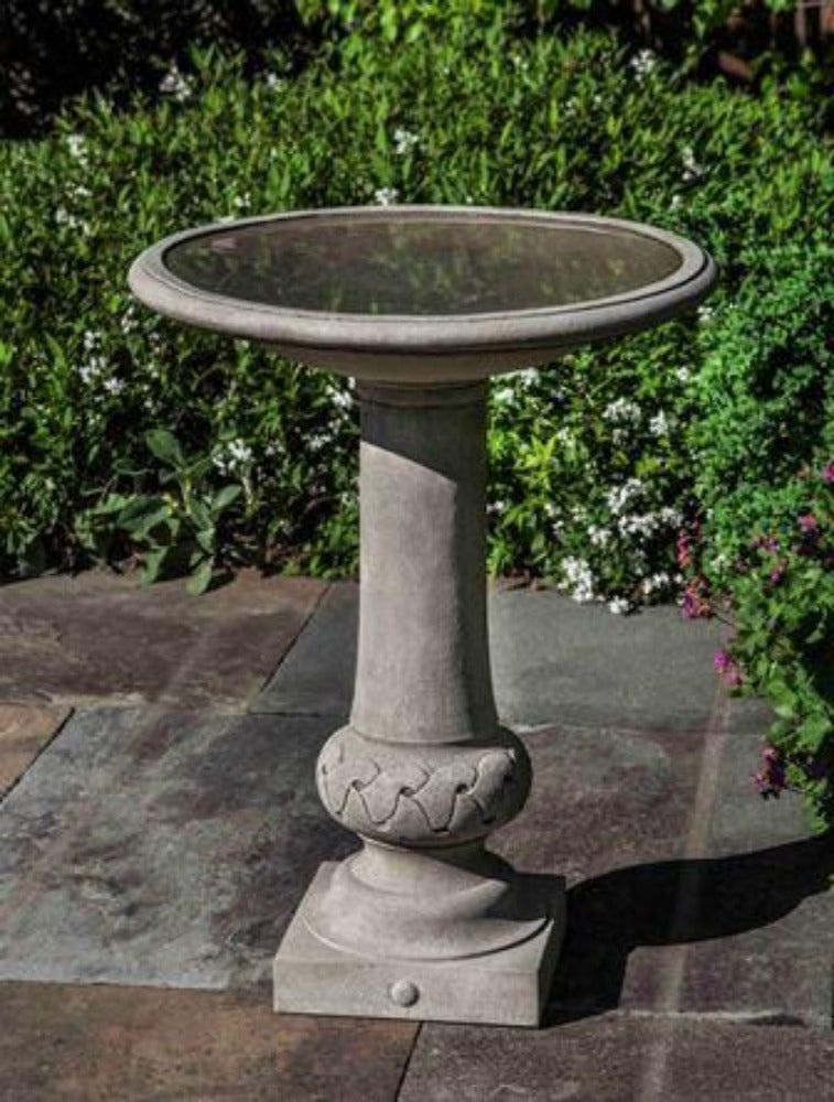 Campania International Cast Stone Williamsburg Knot Garden Birdbath Urn/Planter Campania International 