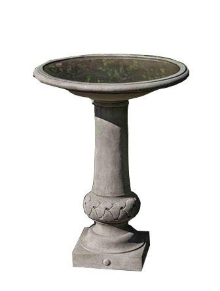 Campania International Cast Stone Williamsburg Knot Garden Birdbath Urn/Planter Campania International 