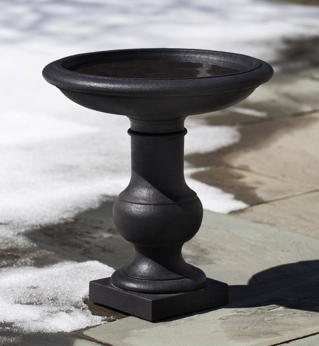 Campania International Cast Stone Balustrade Birdbath BirdBath Campania International 