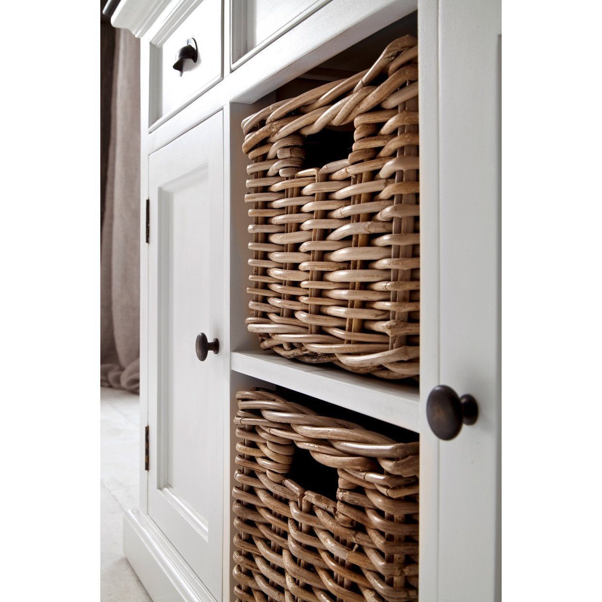 NovaSolo Halifax Contrast B129CT Halifax Contrast Buffet w/ 2 baskets Buffet NovaSolo 