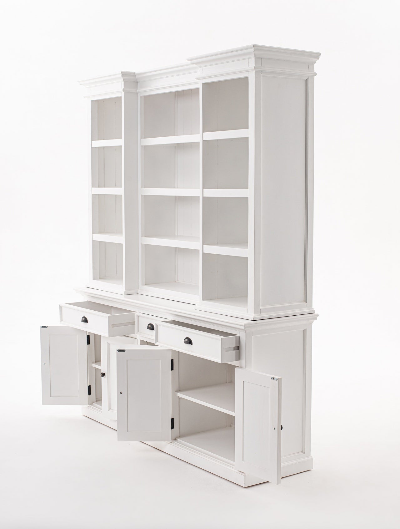 Kitchen Hutch Cabinet with 5 Doors 3 Drawers Buffet NovaSolo 