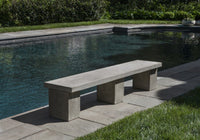 Thumbnail for Biscayne Cast Stone Outdoor Garden Bench Outdoor Benches/Tables Campania International 