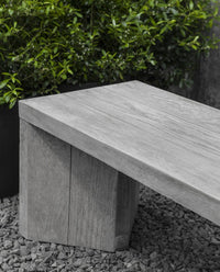 Thumbnail for Chênes Brut Cast Stone Outdoor Garden Bench Outdoor Benches/Tables Campania International 