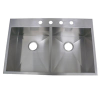 Thumbnail for Gourmetier BGKTD332290DBN Dundee Drop-in Double Bowl Kitchen Sink Kitchen Sink Kingston Brass Default Title 