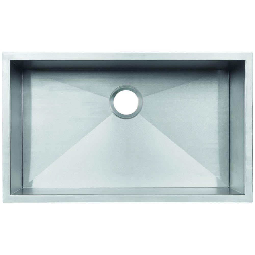 Gourmetier BGKUS281910BN Wishaw Undermount Single Bowl Kitchen Sink Kitchen Sink Kingston Brass Default Title 