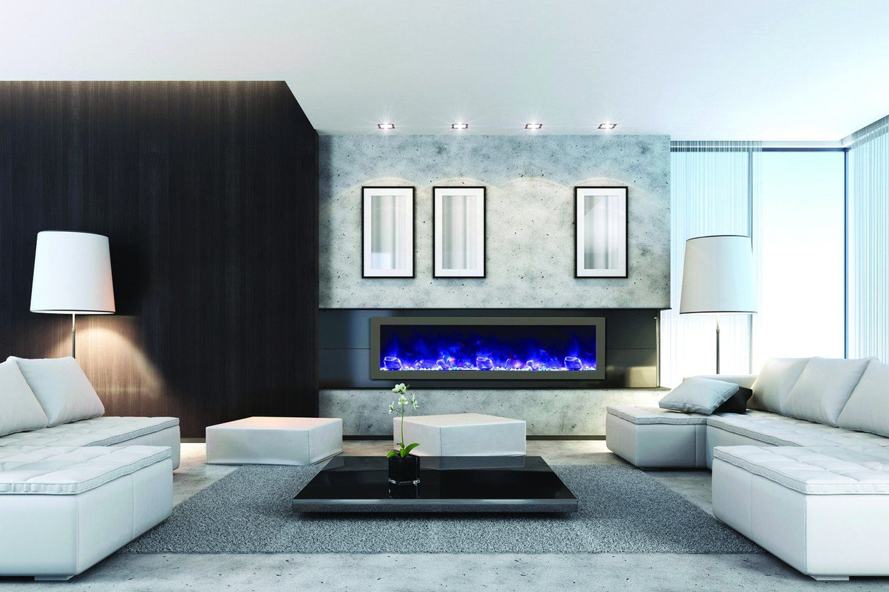Amantii Stainless steel cover for 60" SLIM or DEEP fireplace Electric Fireplace Amantii 