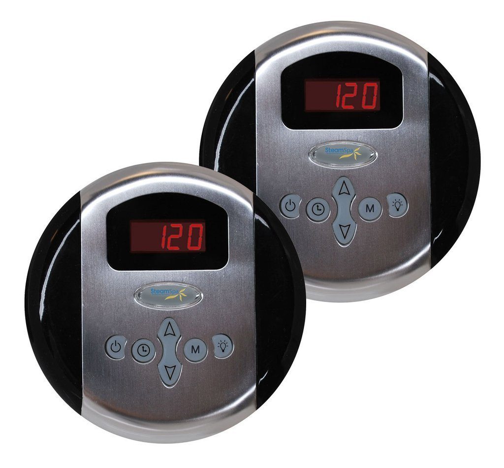 SteamSpa RY1050BN Royal 10.5 KW QuickStart Acu-Steam Bath Generator Package in Brushed Nickel Steam Generators SteamSpa 