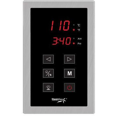 SteamSpa Oasis 9 KW QuickStart Acu-Steam Bath Generator Package in Brushed Nickel Steam Generators SteamSpa 
