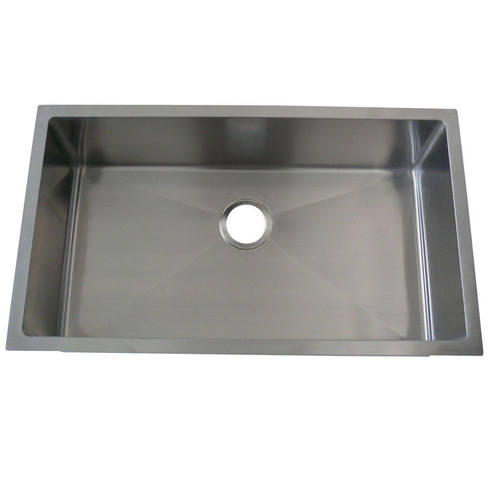 Gourmetier BRGKUS321910BN Aberdeen Undermount Single Bowl Kitchen Sink Kitchen Sink Kingston Brass Default Title 