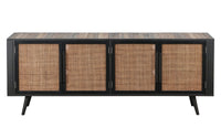 Thumbnail for NovaSolo Nordic TV Dresser with Doors TV Dresser NovaSolo Natural Boat Wood Finish 4 Door 