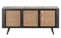 Thumbnail for NovaSolo Nordic TV Dresser with Doors TV Dresser NovaSolo Natural Boat Wood Finish 3 Door 