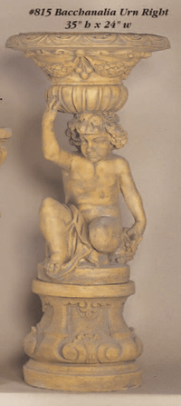 Thumbnail for Bacchanalia Urn Cast Stone Outdoor Garden Planter Planter Tuscan 