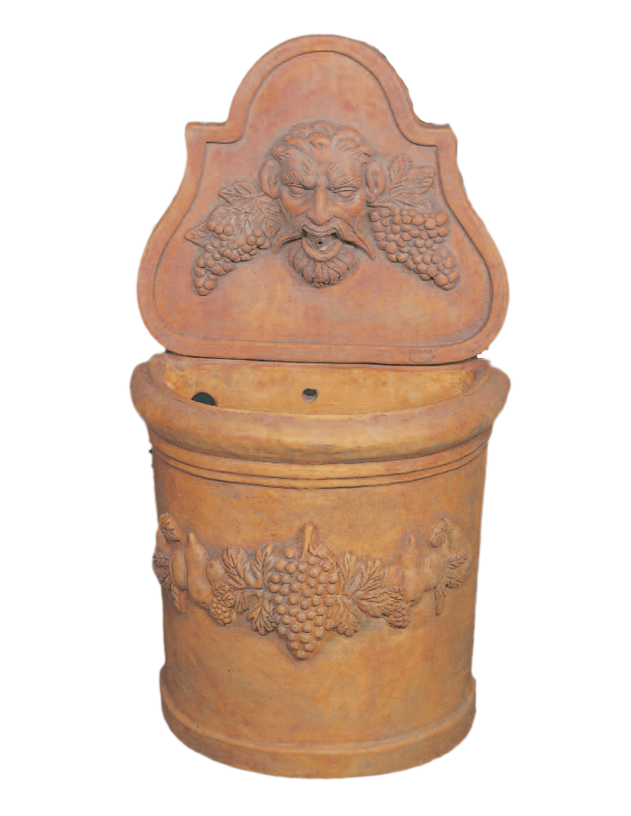 Bacco Con Frulla Wall Cast Stone Outdoor Garden Fountains With Spout Fountain Tuscan 