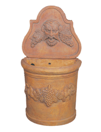 Thumbnail for Bacco Con Frulla Wall Cast Stone Outdoor Garden Fountains With Spout Fountain Tuscan 