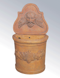 Thumbnail for Bacco Con Frulla Wall Cast Stone Outdoor Garden Fountains With Spout Fountain Tuscan 