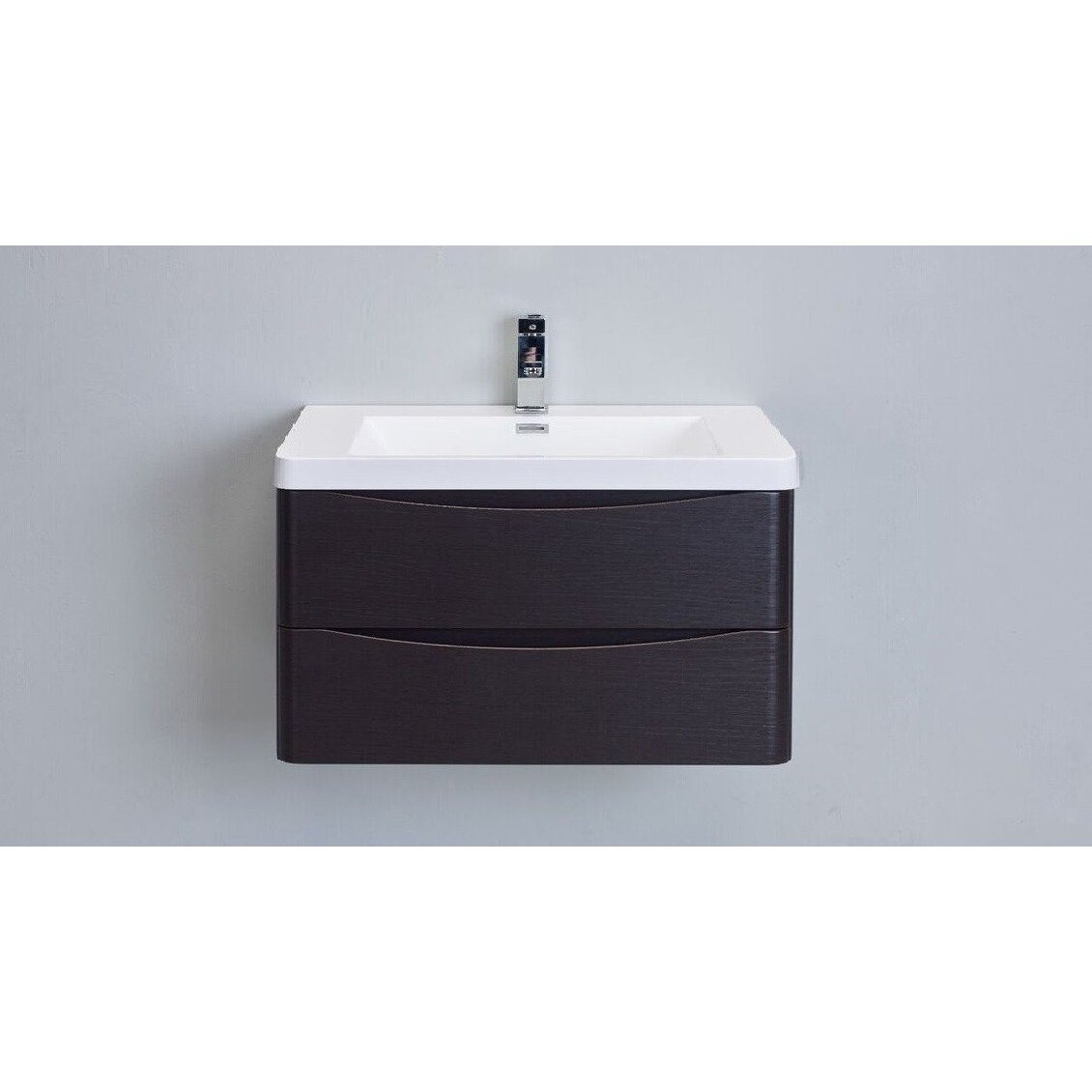 Eviva Smile® 36" Chest-nut Modern Vanity Set with Integrated White Acrylic Sink Vanity Eviva 