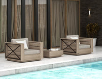 Thumbnail for Banner Elk Club Chair Set of 3 Outdoor Furniture Tuscan 