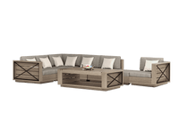Thumbnail for Banner Elk Sectional 8 Piece Set Outdoor Furniture Tuscan 