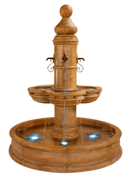 Beaumont Pond Outdoor Cast Stone Garden Fountain For Spouts Fountain Tuscan 