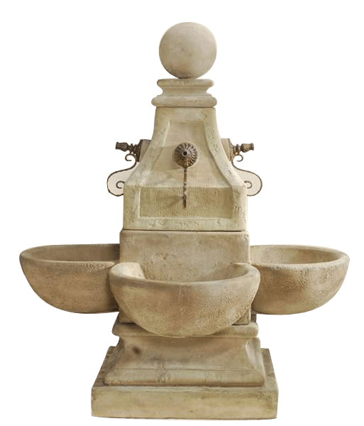 Bellagio Outdoor Cast Stone Garden Fountain For Rustic Spouts Fountain Tuscan 