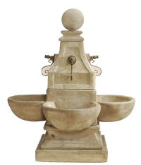 Thumbnail for Bellagio Outdoor Cast Stone Garden Fountain For Rustic Spouts Fountain Tuscan 