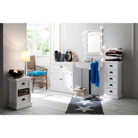 Thumbnail for NovaSolo Halifax CA585 Bedside Storage Unit with basket Bedside Storage Unit with basket NovaSolo 